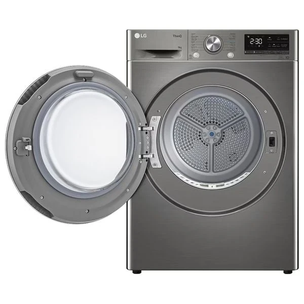  مجففة ال جي فتحة امامية - 9 كغم - RH90V9PV8N - سلفر 
