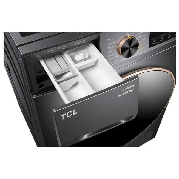 TCL C210WDG - 10Kg - Front Loading Washing Machine & Dryer - Gray