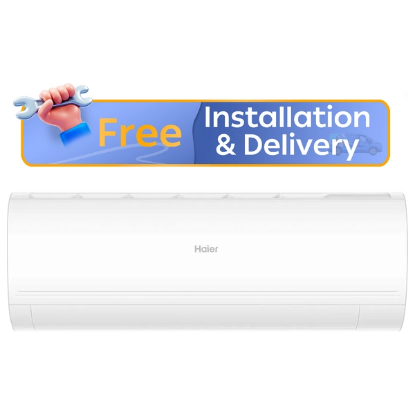 Haier HSU-12HDI/T3 - 1 Ton - Wall Mounted Split - Inverter - White - Free Installation
