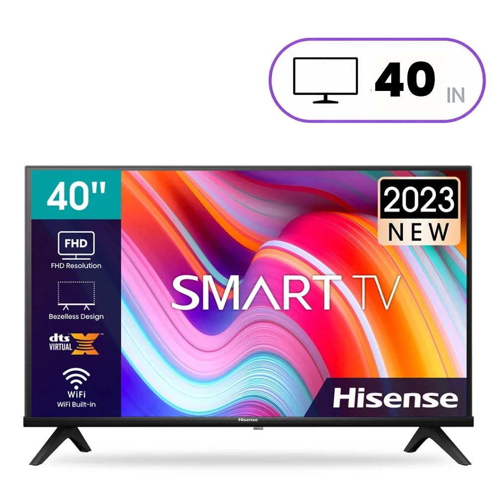 Hisense 40A4K Television - 40 Inch - Full HD - Smart VIDAA TV - DLED - Black