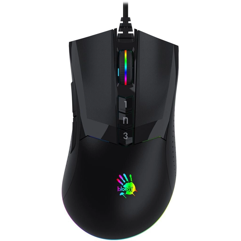 Gaming Mouse Bloody W90 Pro RGB Optical  Advanced Precision - 16000 CPI Stone Black